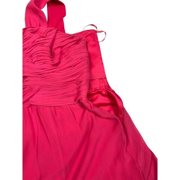 Lauren Ralph Lauren Evening Dress 18W Organza Pink Bridesmaid Prom Cocktail - Picture 4 of 8